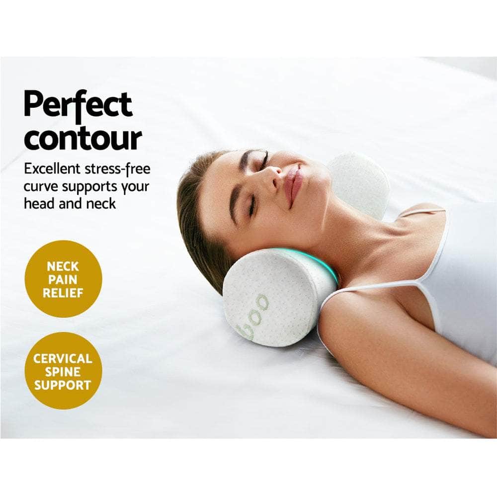 Giselle Bedding Memory Foam Bamboo Pillows Cushion Neck Support Cover