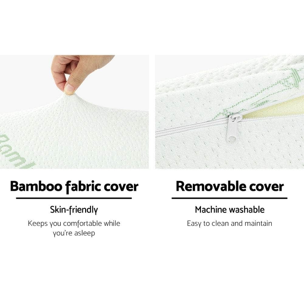 Giselle Bedding Memory Foam Bamboo Pillows Cushion Neck Support Cover