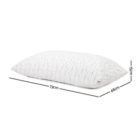 Memory Foam Pillow Single Size Twin Pack