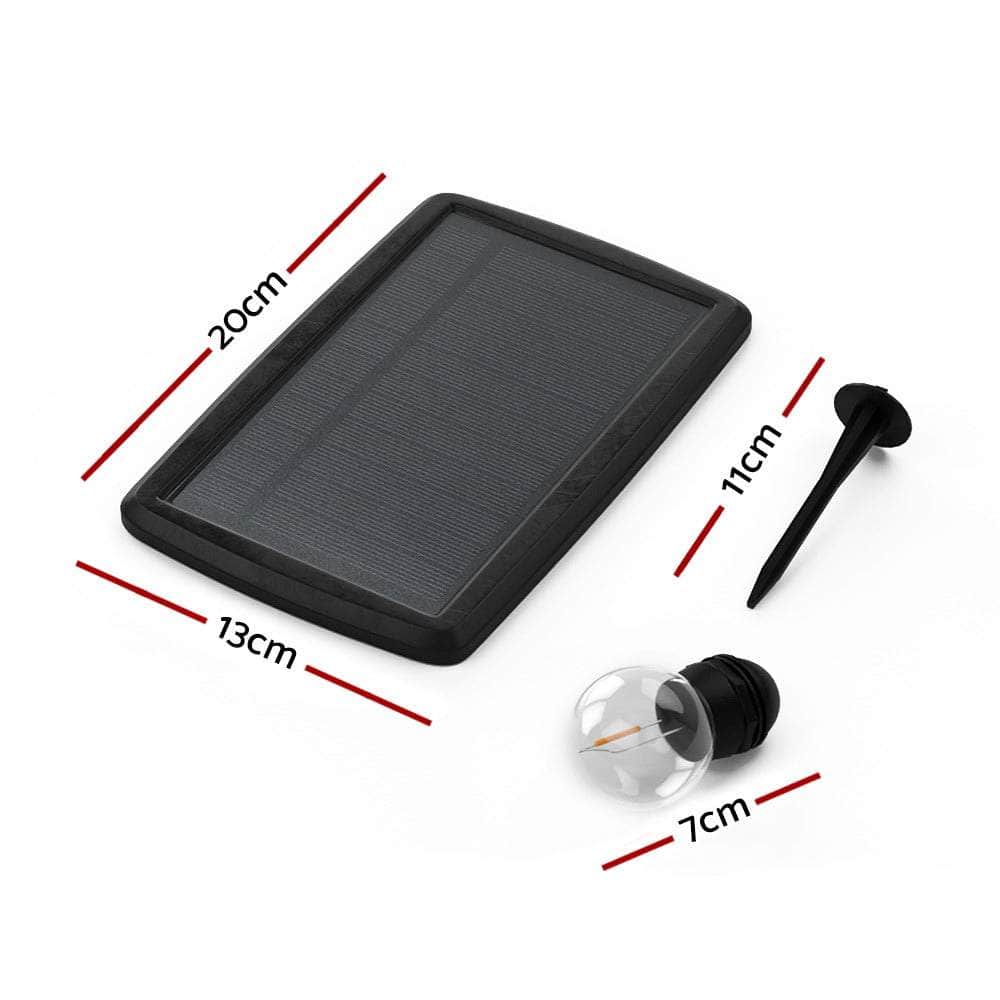 Glowing Solar Festoon Lights for Outdoor Christmas Magic
