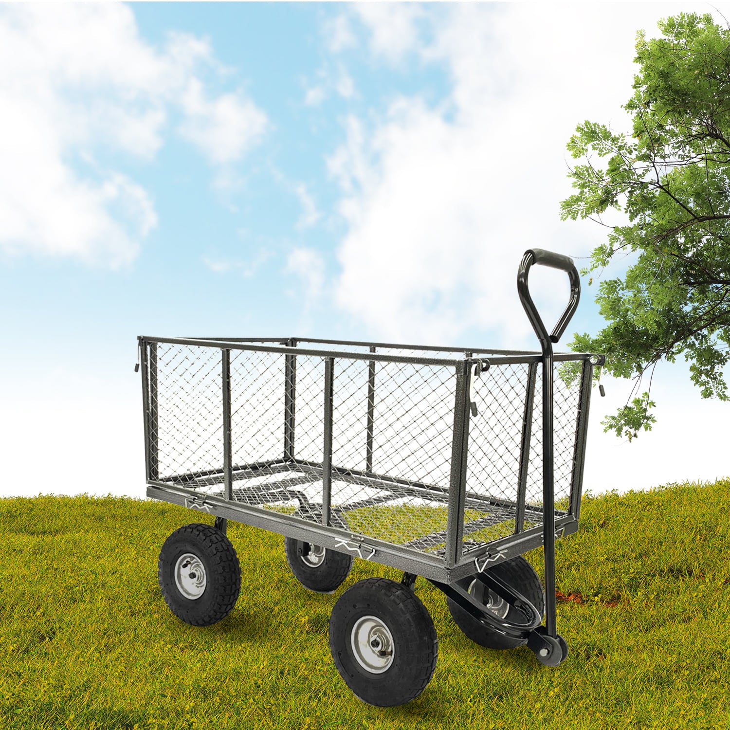 Garden Trolley Cart 300kg 110x102x51cm