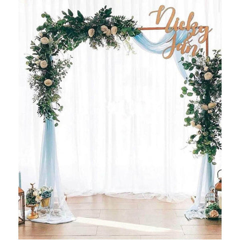 Golden Square Flower Arch Backdrop: 2.2M