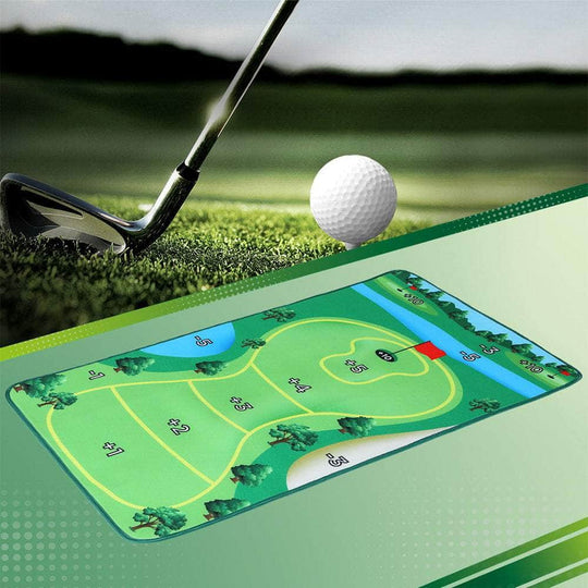 Golf Chipping Game Mat Indoor Outdoor Practiceâ Training
