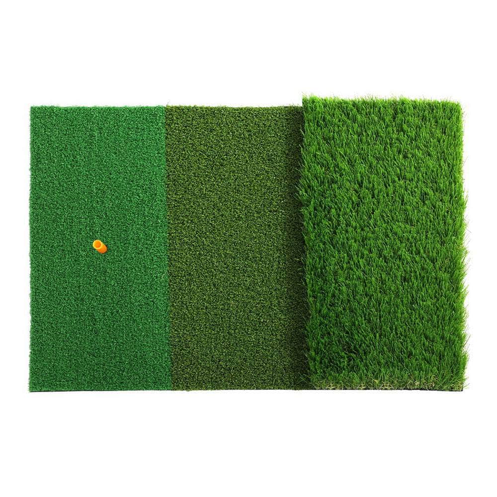 Golf Hitting Mat Portable Driving Range Practice Training Aid 3 in 1