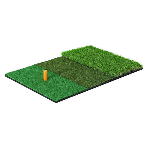 Golf Hitting Mat Portable Driving Range Practice Training Aid 3 In 1