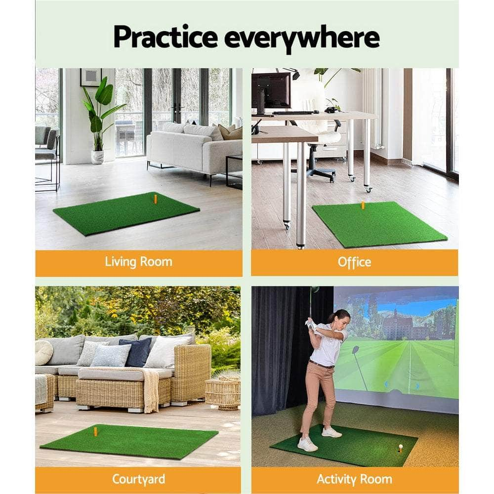 Golf Hitting Practice Mat Portable Driving