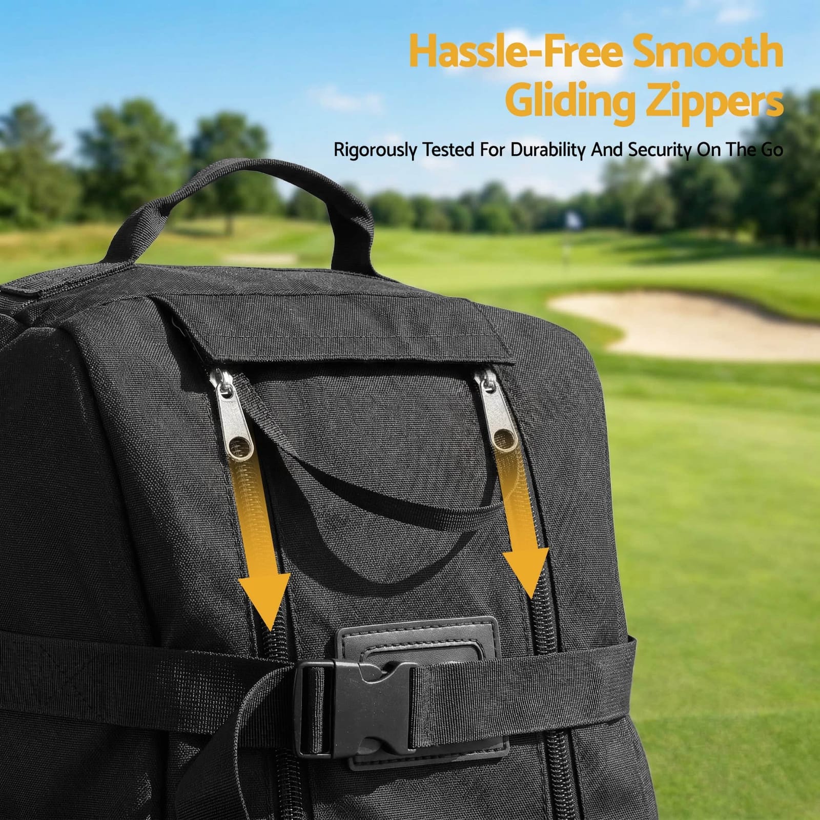 Golf Travel Bag with Wheels Foldable Soft Case 900D Airline Protection - photo 15