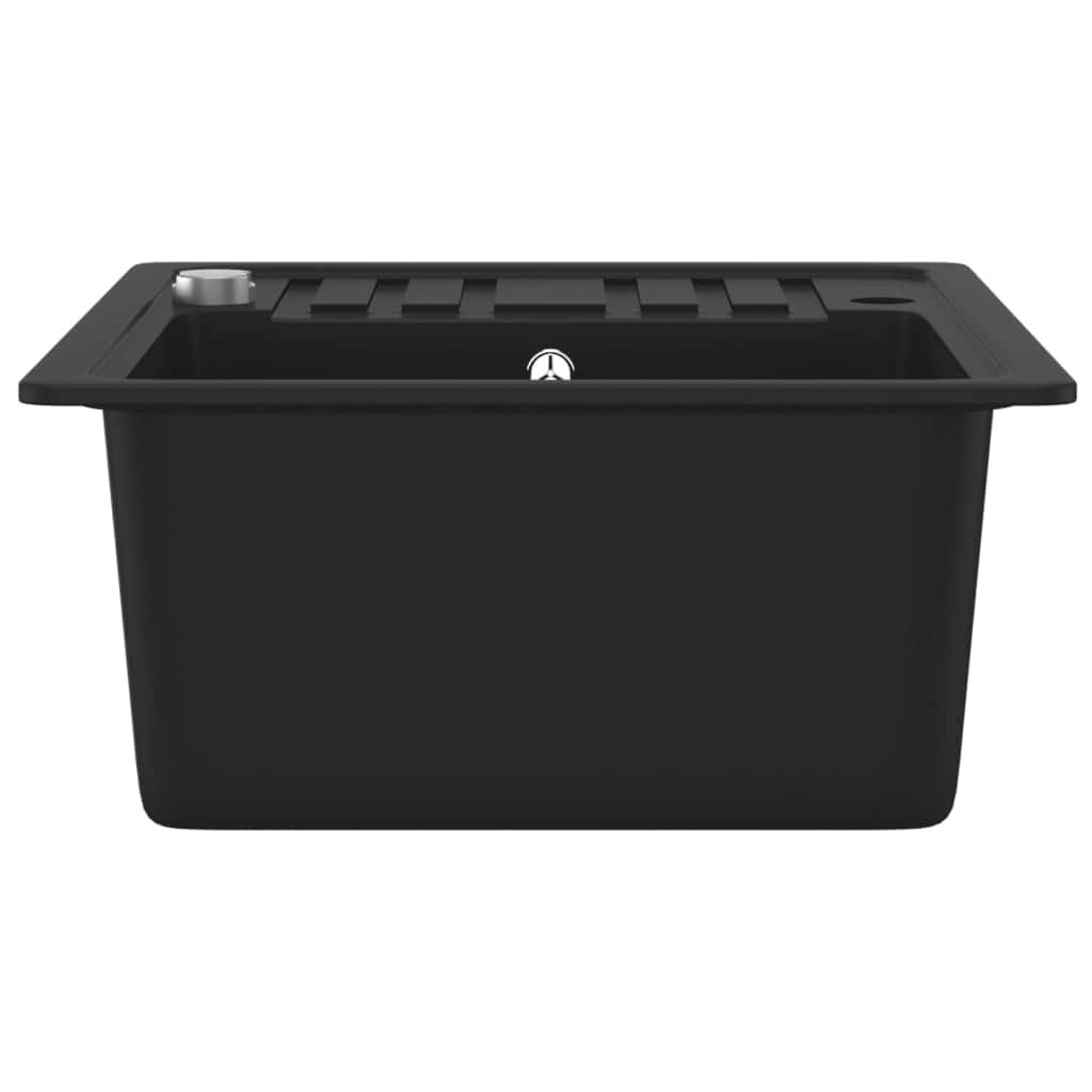 Black colour - Granite Kitchen Sink Single Basin Black