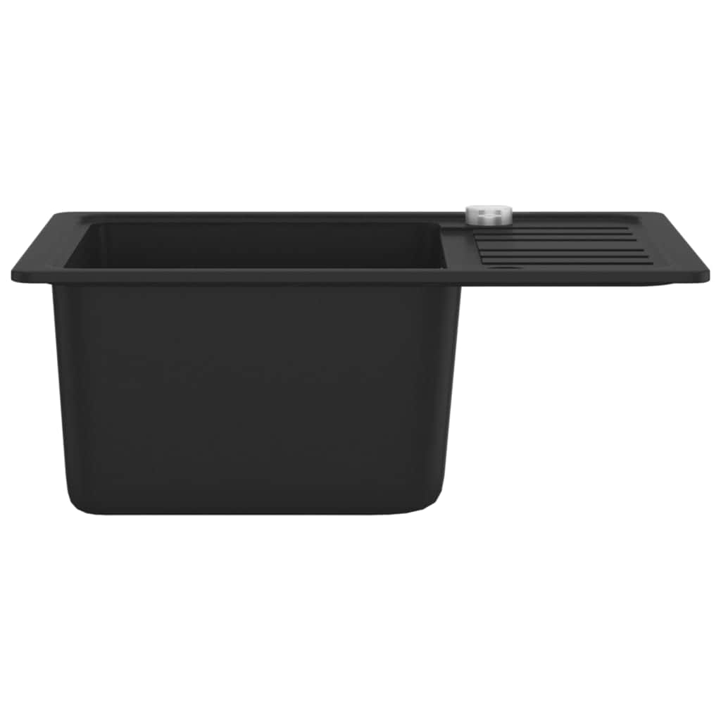 Kitchen & Utility Sinks - Granite Kitchen Sink Single Basin Black