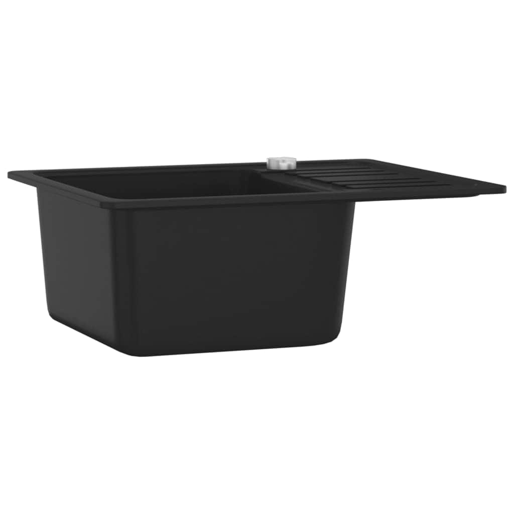 Granite Kitchen Sink Single Basin Black | Black colour