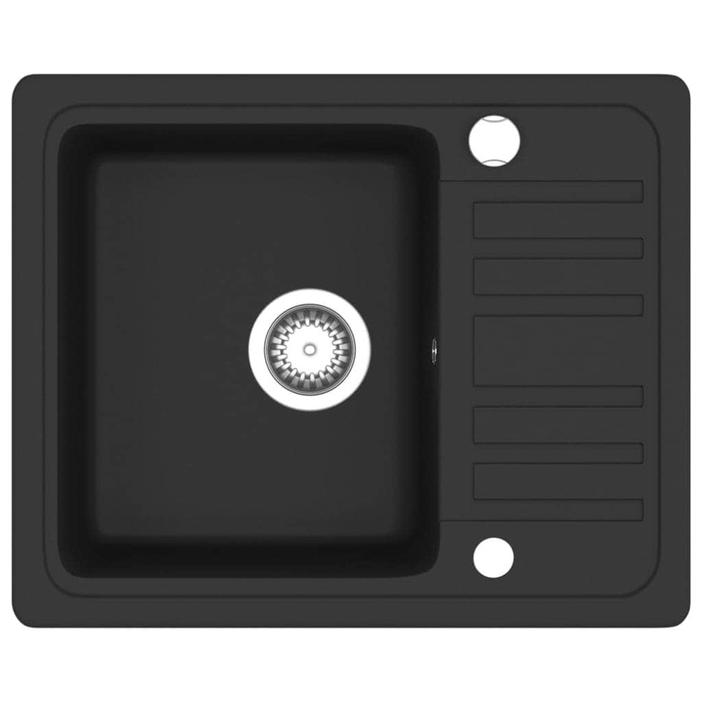 Single - Granite Kitchen Sink Single Basin Black