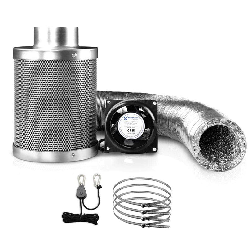 6" Ventilation Kit for Hydroponics Grow Tent with Fan
