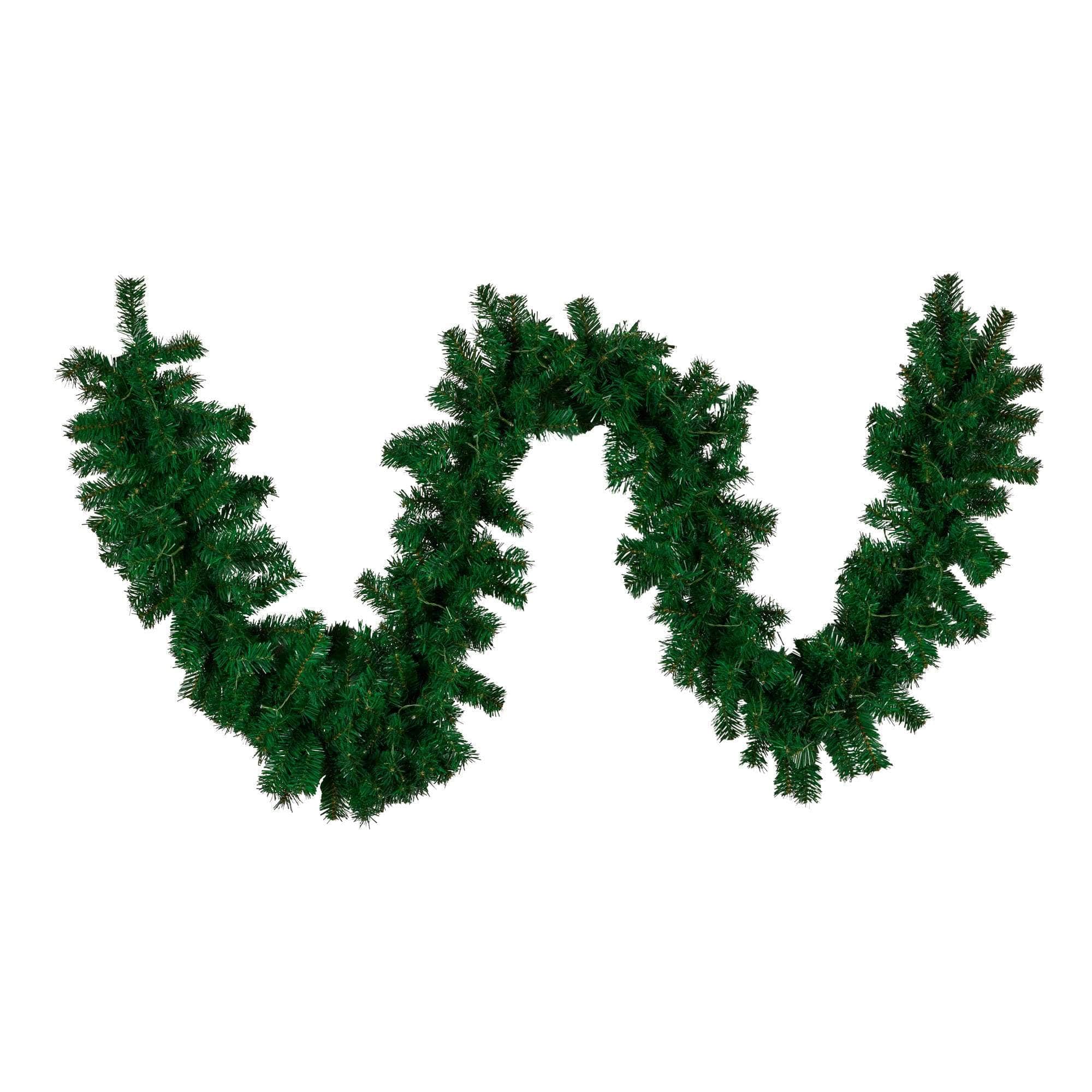 living other - Green Pre-Lit Christmas Garland - 274cm
