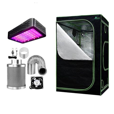 1000W Led Grow Tent Kit, 120X120X200Cm, Full Spectrum, 6