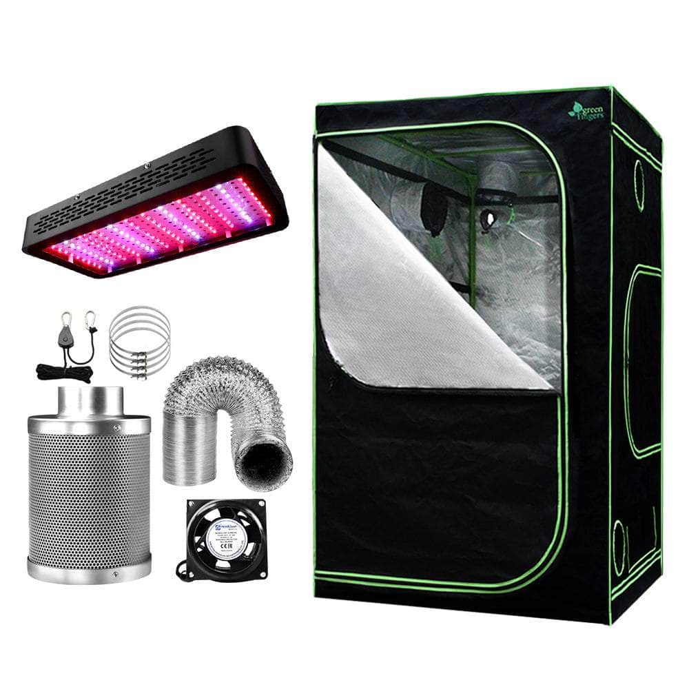 Greenfingers Grow Tent 1200W LED Grow Light 6 Ventilation- 120X120X200cm