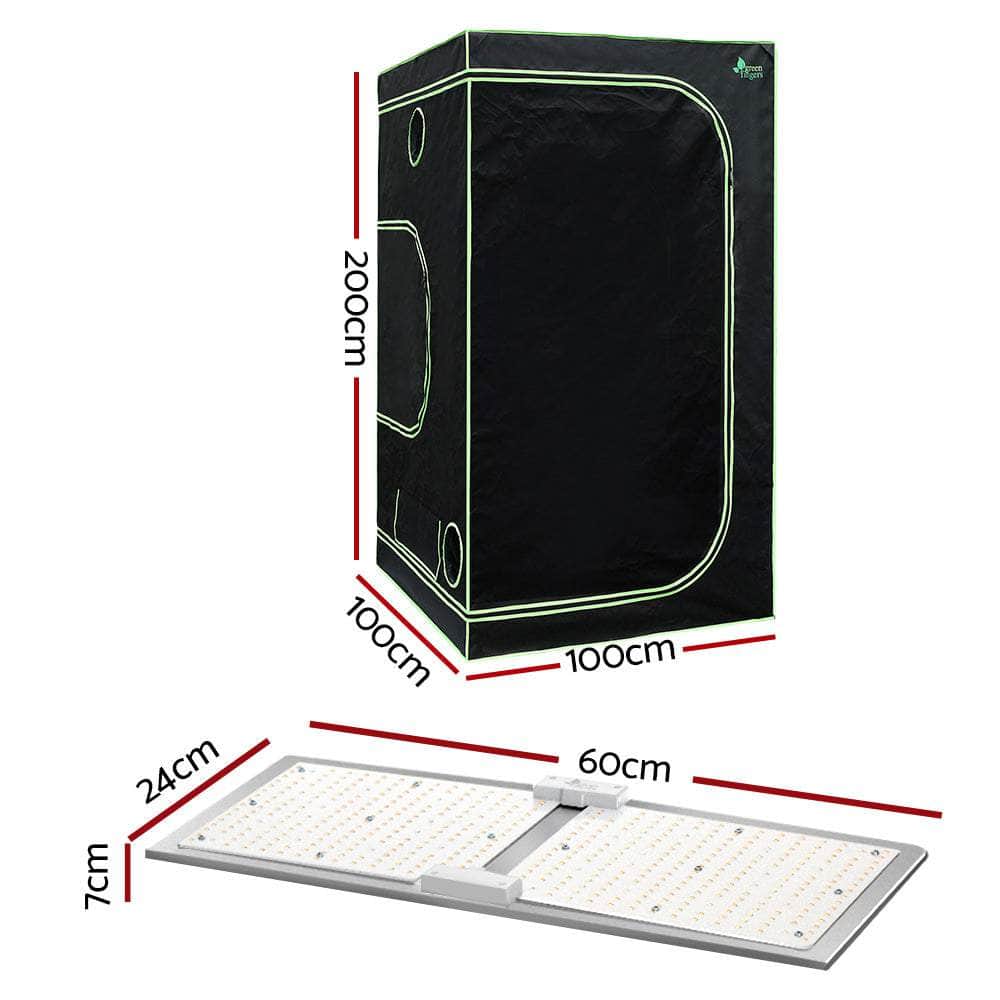 Greenfingers Hydroponics Kits Hydroponic - Grow Tent Light Kit 100X100X200Cm 2200W Led Full Spectrum