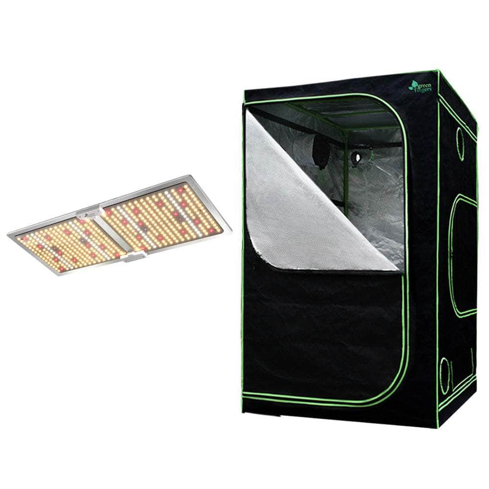 Greenhouses & Accessories - Grow Tent Light Kit 100X100X200Cm 2200W Led Full Spectrum
