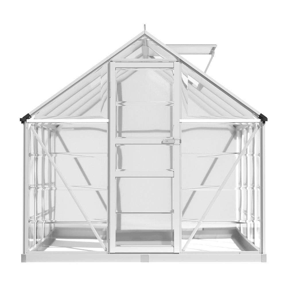 Greenhouse 2.48X1.89X2M Aluminium Polycarbonate Green House Garden Shed