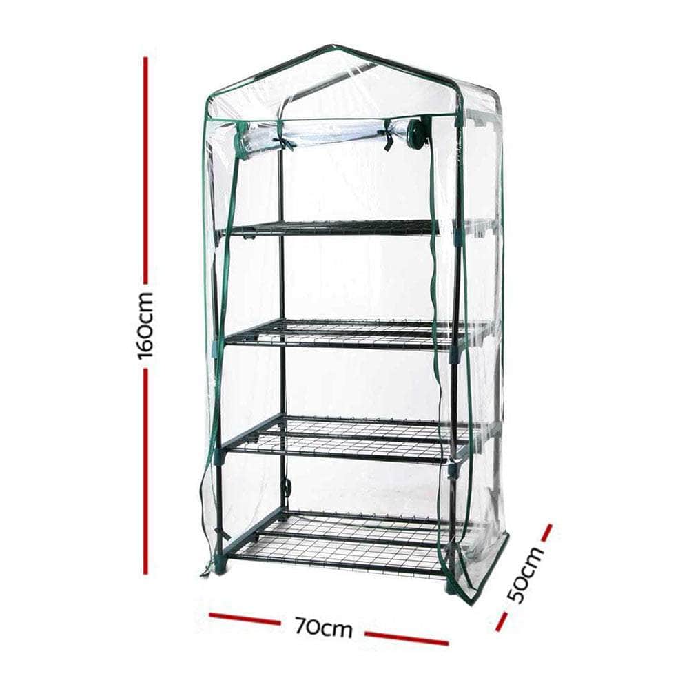 Greenhouse 4 Tiers Mini Green House Garden Bed Planter Box 1.6x0.7x0.5M