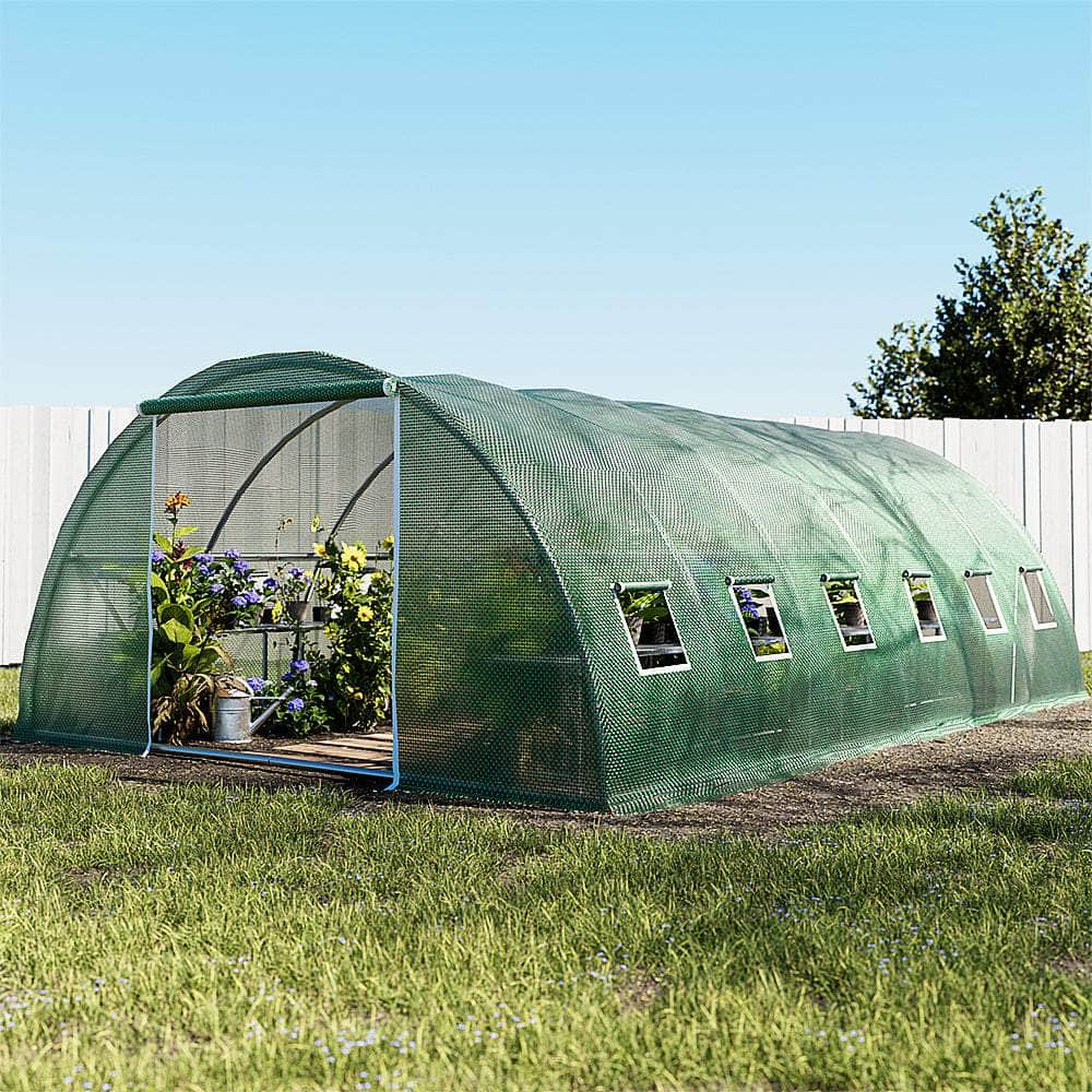 Greenhouse 6X4X2M Walk In Green House Tunnel Plant Garden Shed Dome