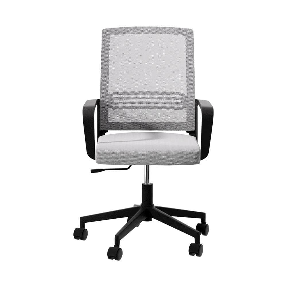 Grey/Black Mid Back Marvel Mesh Office Chair for Work and Gaming