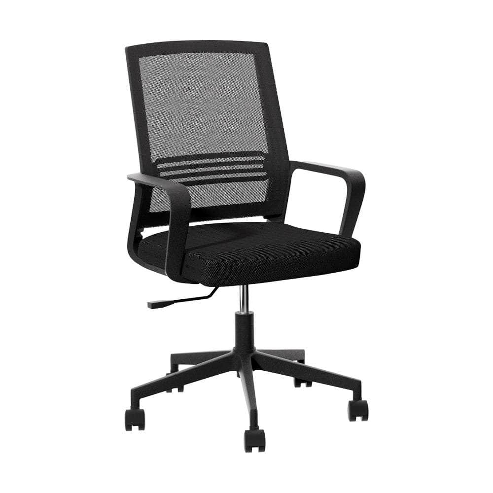 Grey/Black Mid Back Marvel Mesh Office Chair for Work and Gaming