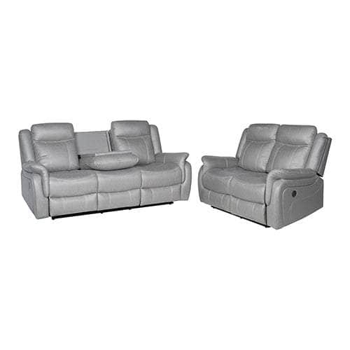 Grey Fabric Finest: Recliner Duo