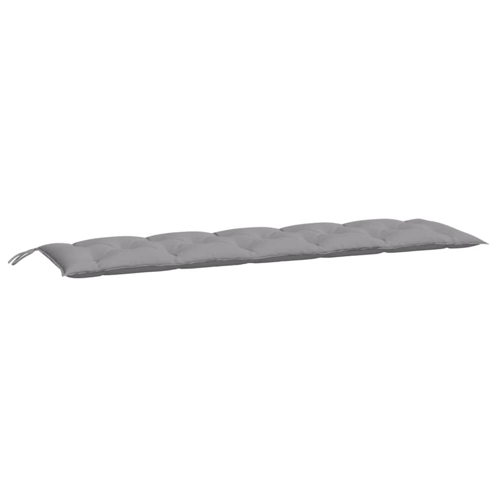 Grey Oxford Fabric Garden Bench Cushion