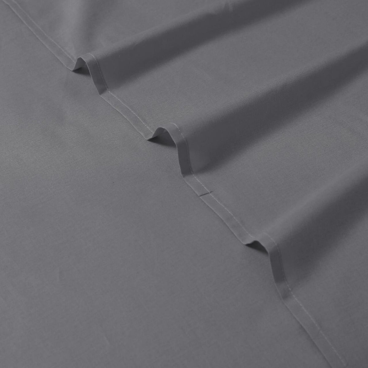 1200TC Organic Cotton Single Grey Sheet Set