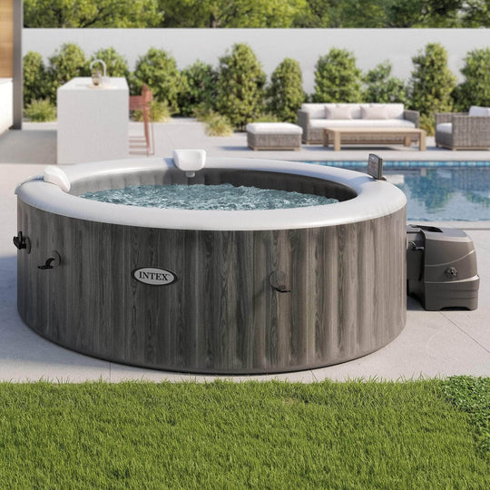 6-Person Greywood Deluxe Inflatable Hot Tub - outdoor living