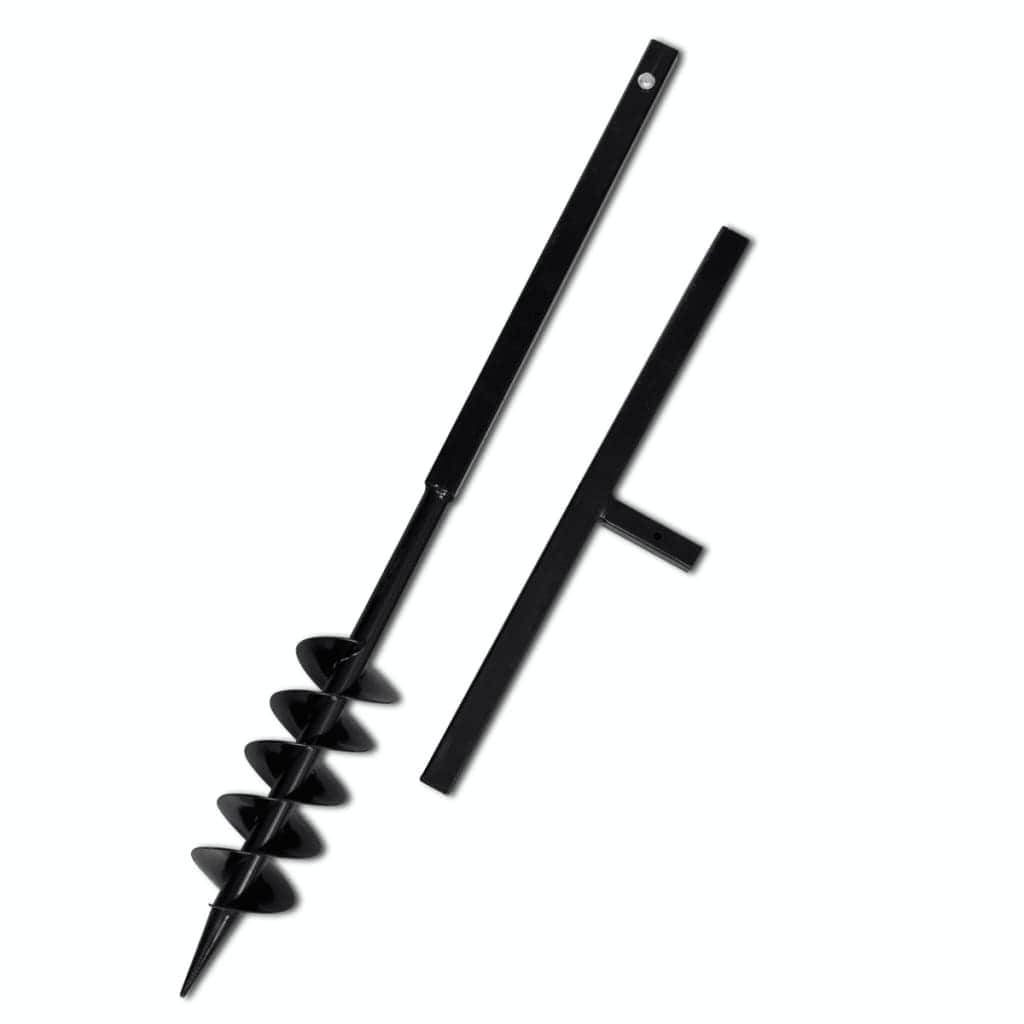 Ground Drill with Handle 100 mm with Etension Tube 13 m Steel