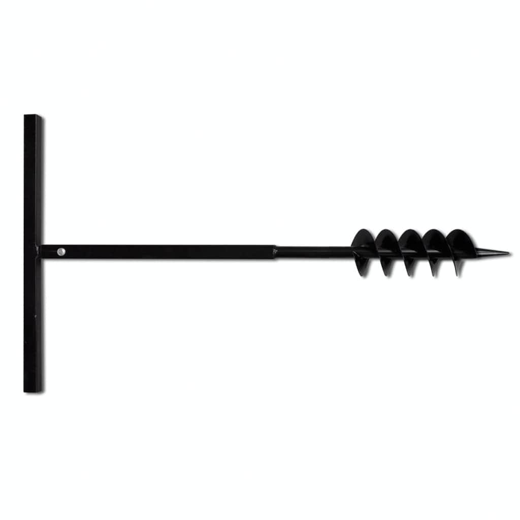 Ground Drill with Handle 100 mm with Etension Tube 5 m Steel