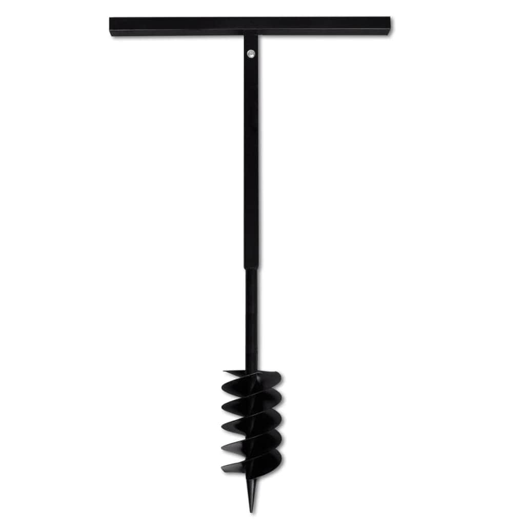Ground Drill with Handle 120 mm with Etension Tube 9 m Steel