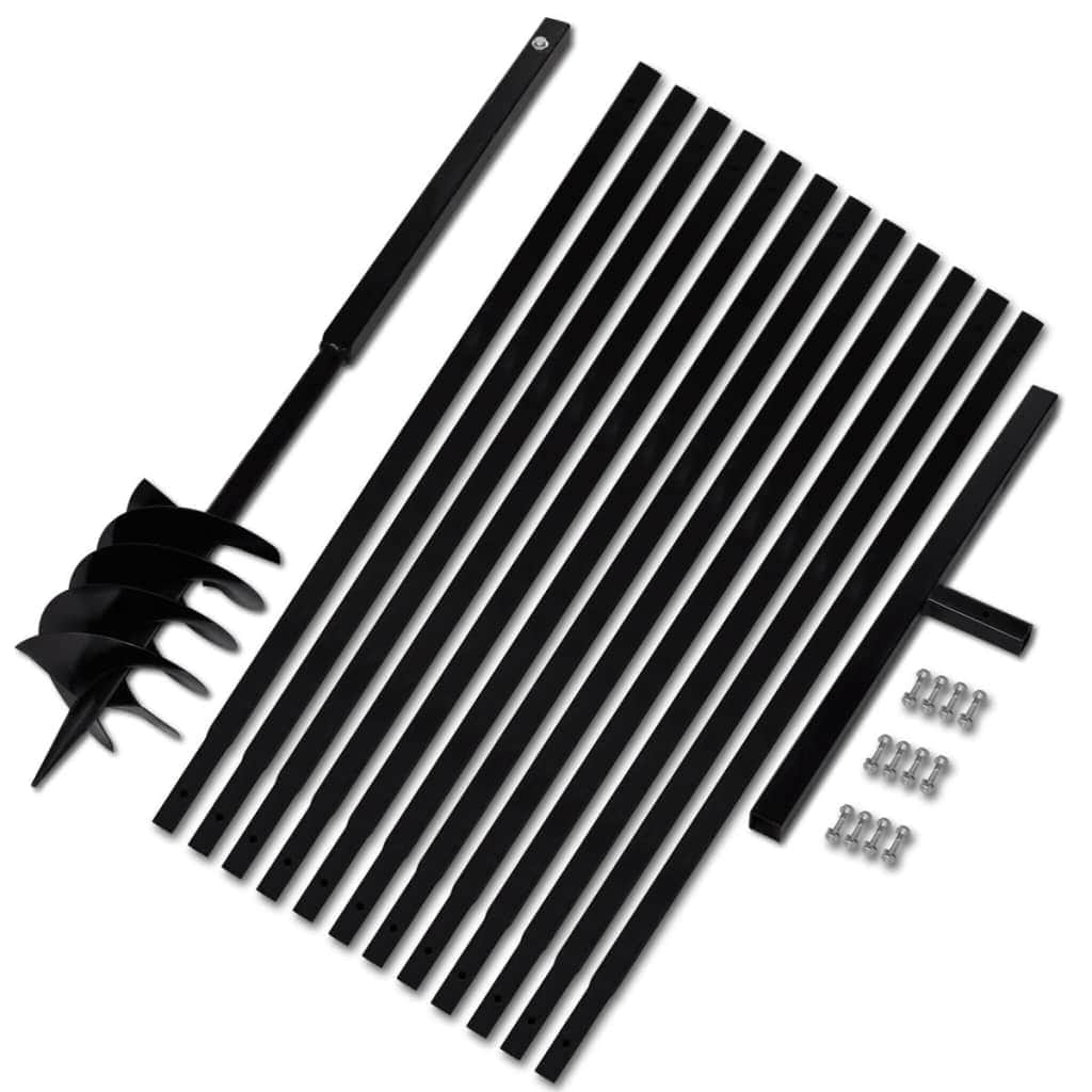 Ground Drill with Handle 180 mm with Extension Tube 13 m Steel | Afterpay | zip | laybuy | latitude