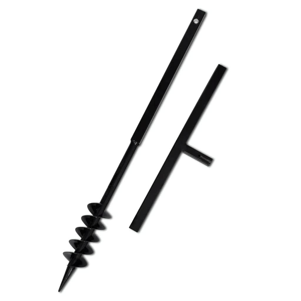 Ground Drill with Handle 80 mm with Etension Tube 5 m Steel