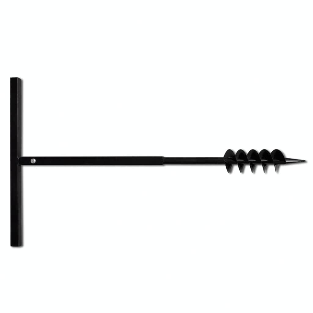 Ground Drill with Handle 80 mm with Etension Tube 5 m Steel