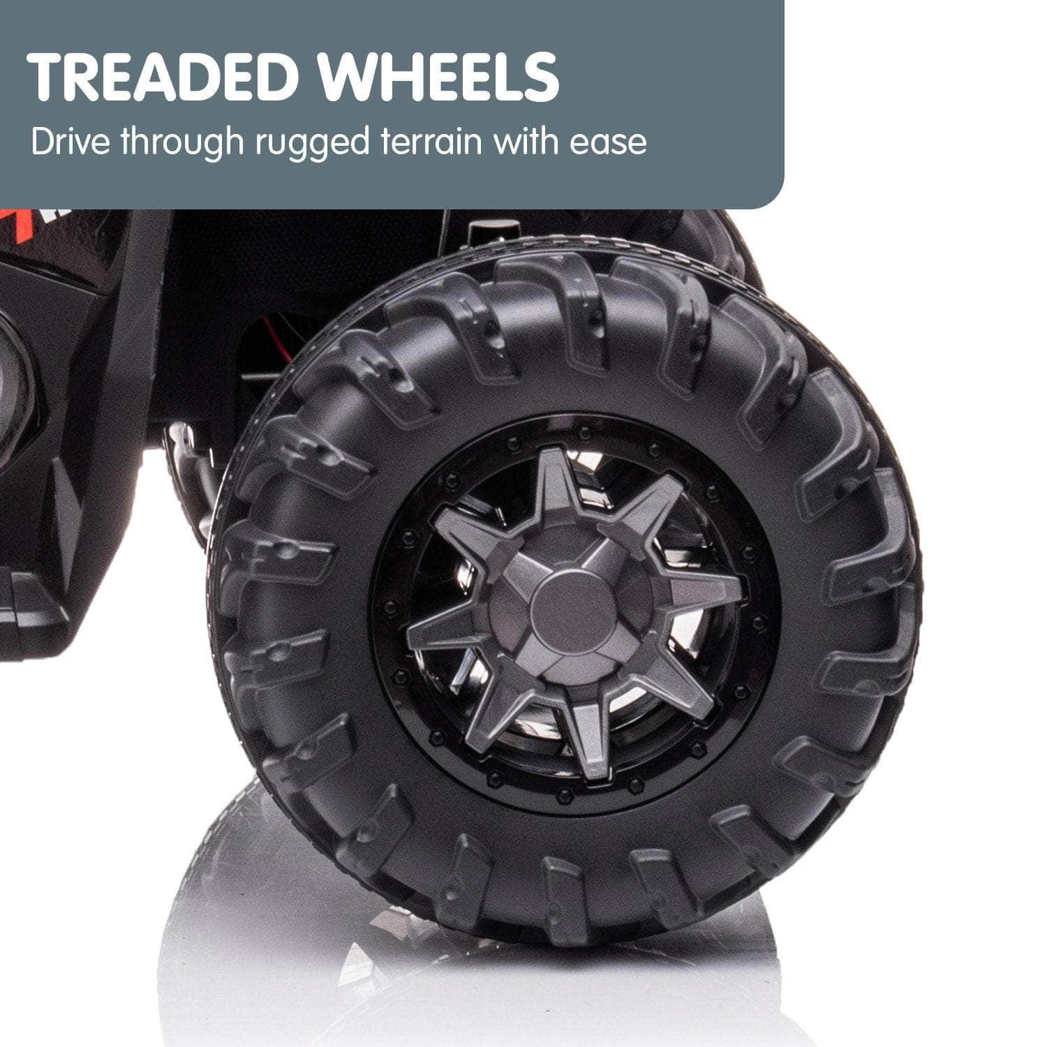 GTS99 Kids Toy Electric Ride On Quad Bike 50W ATV - Black with outdoor toys