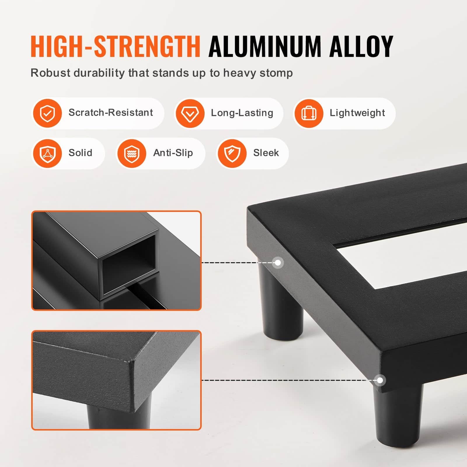 Guitar Pedal Board 15'' X 5.7'' Aluminum Alloy 0.8 Lbs Super Light