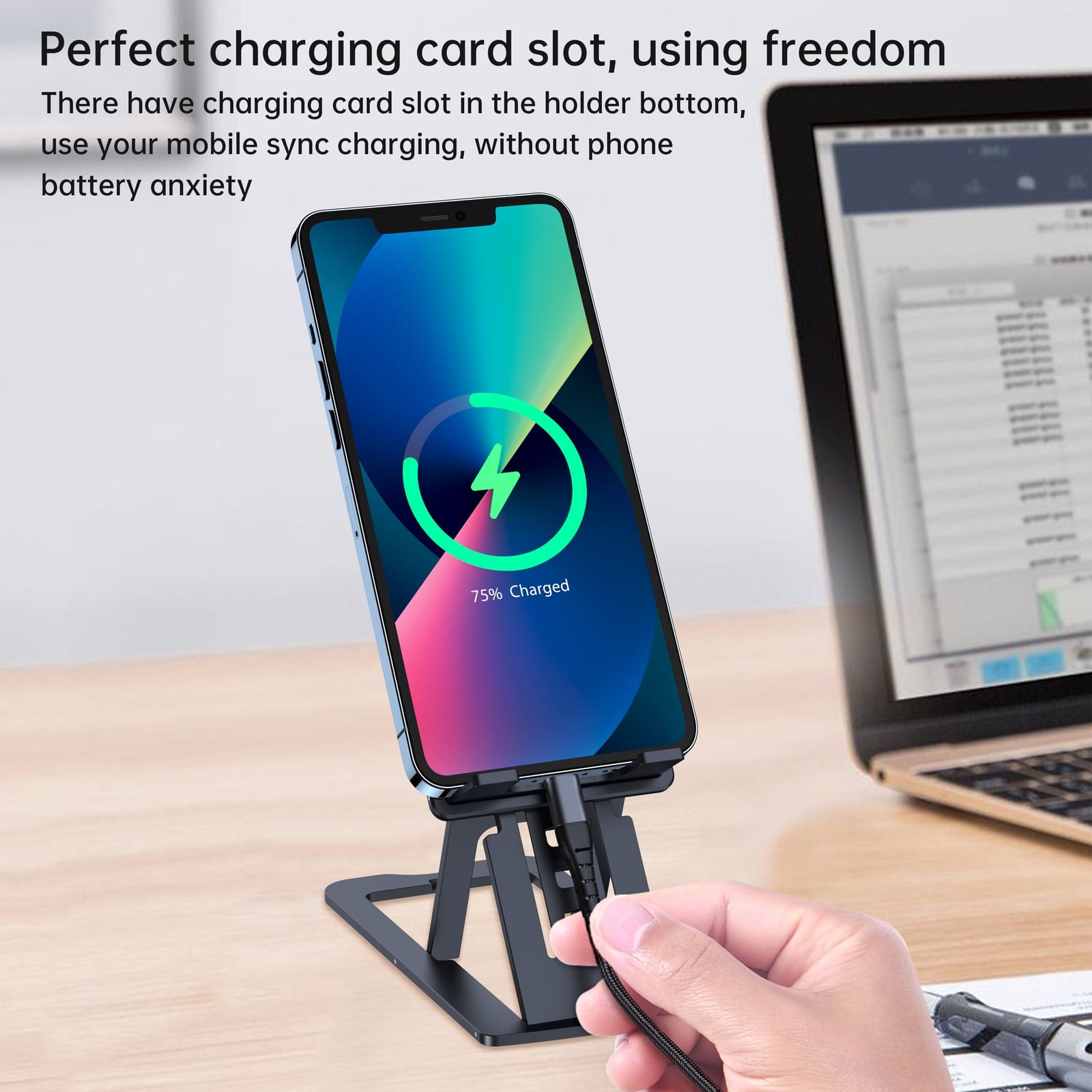 H064-Gy Foldable Phone Holder, Camp Furniture - photo 7