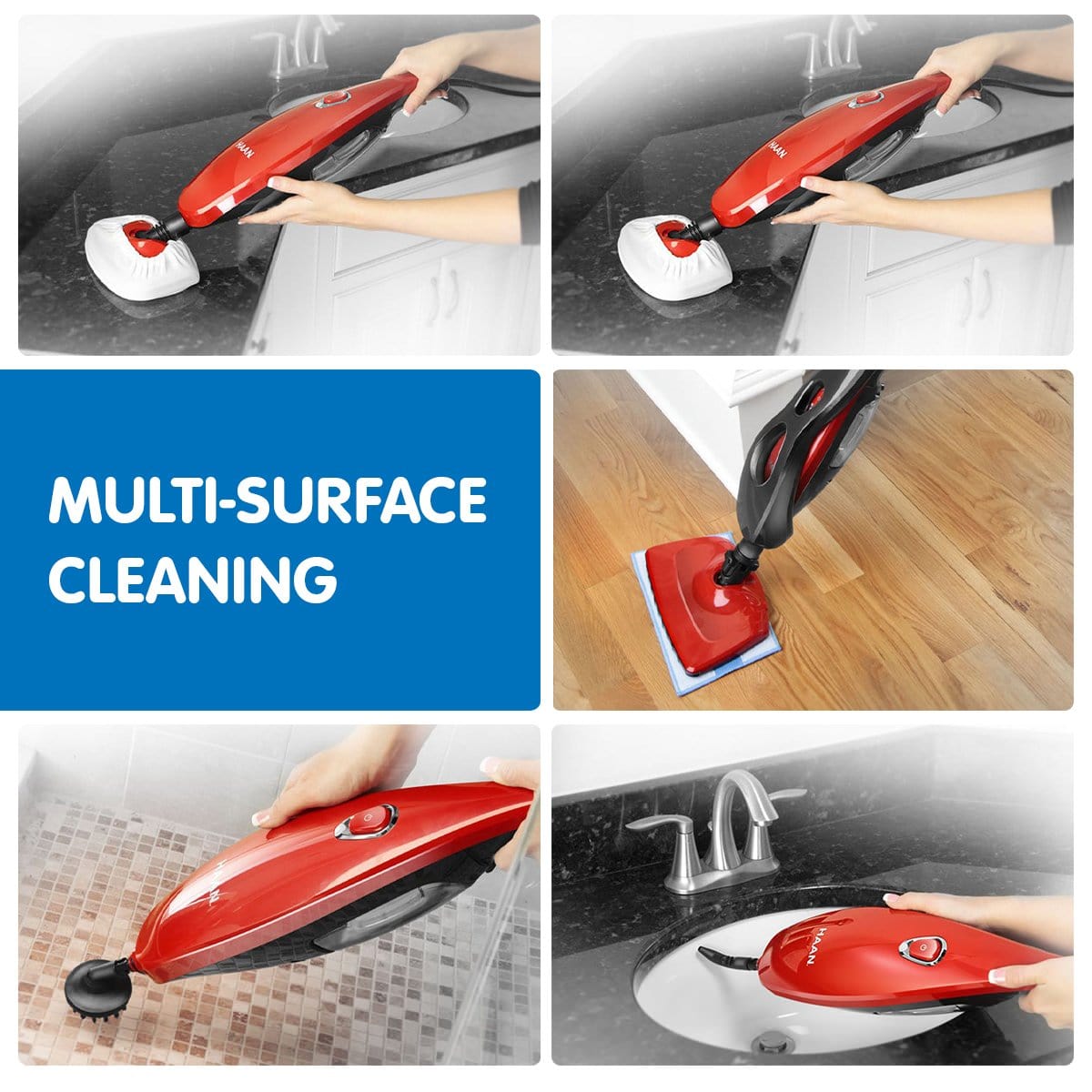 Haan Steam Mop Slim Floor Carpet Cleaner Steamer - SI-A70