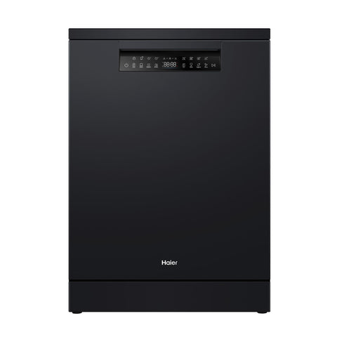 Haier 15-Place Setting Freestanding Dishwasher (Black)