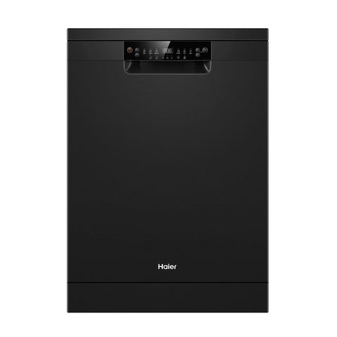 Haier 15-Place Setting Freestanding Dishwasher (Black)