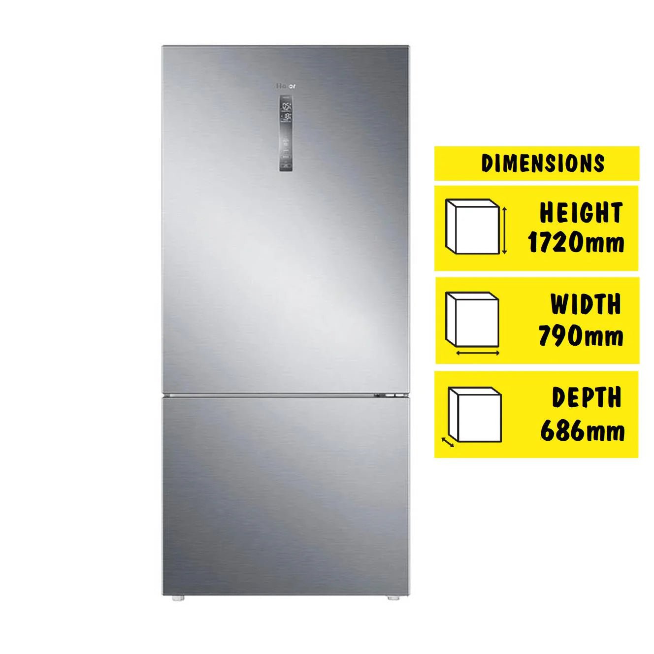 Haier 498L Bottom Mount Fridge (Satina)