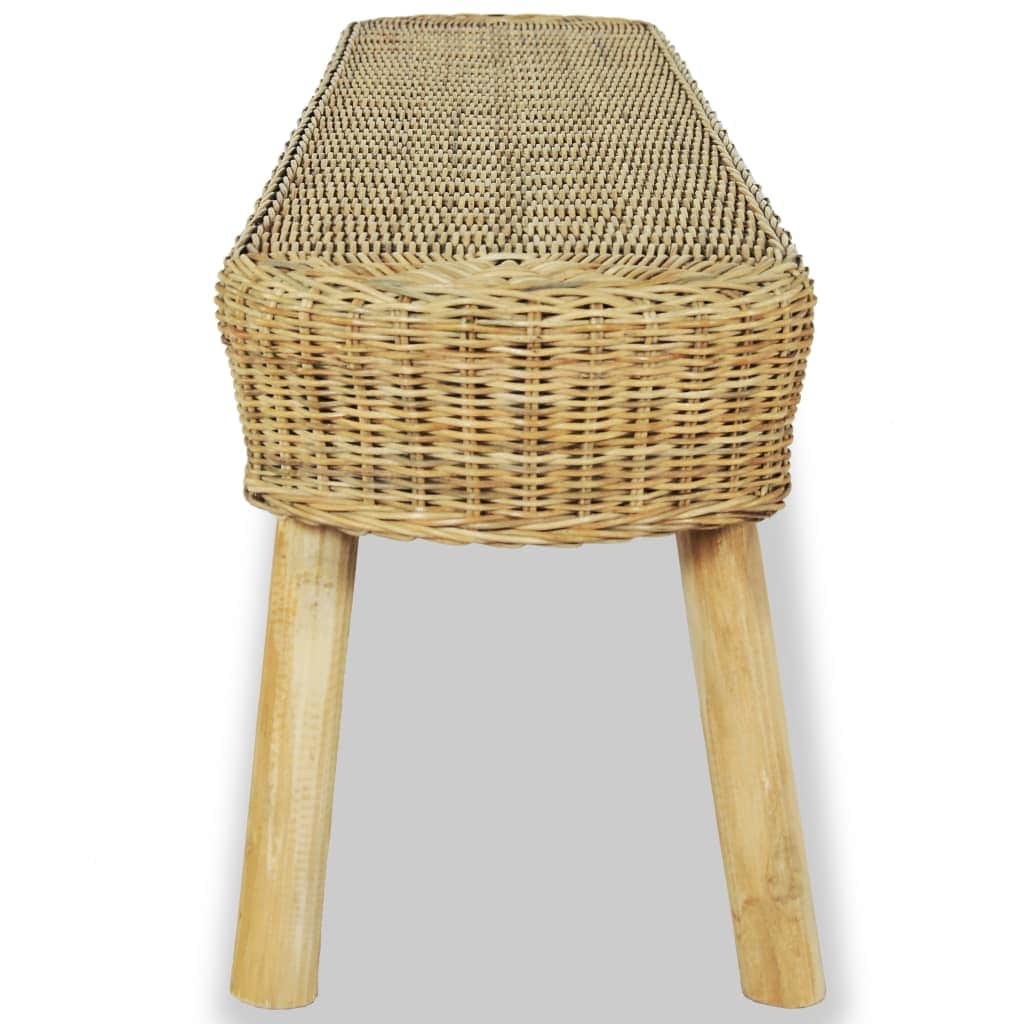 Hall Bench Natural  Rattan
