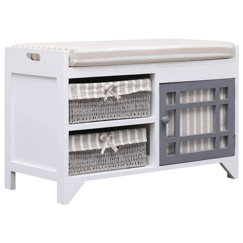 Hall Bench White