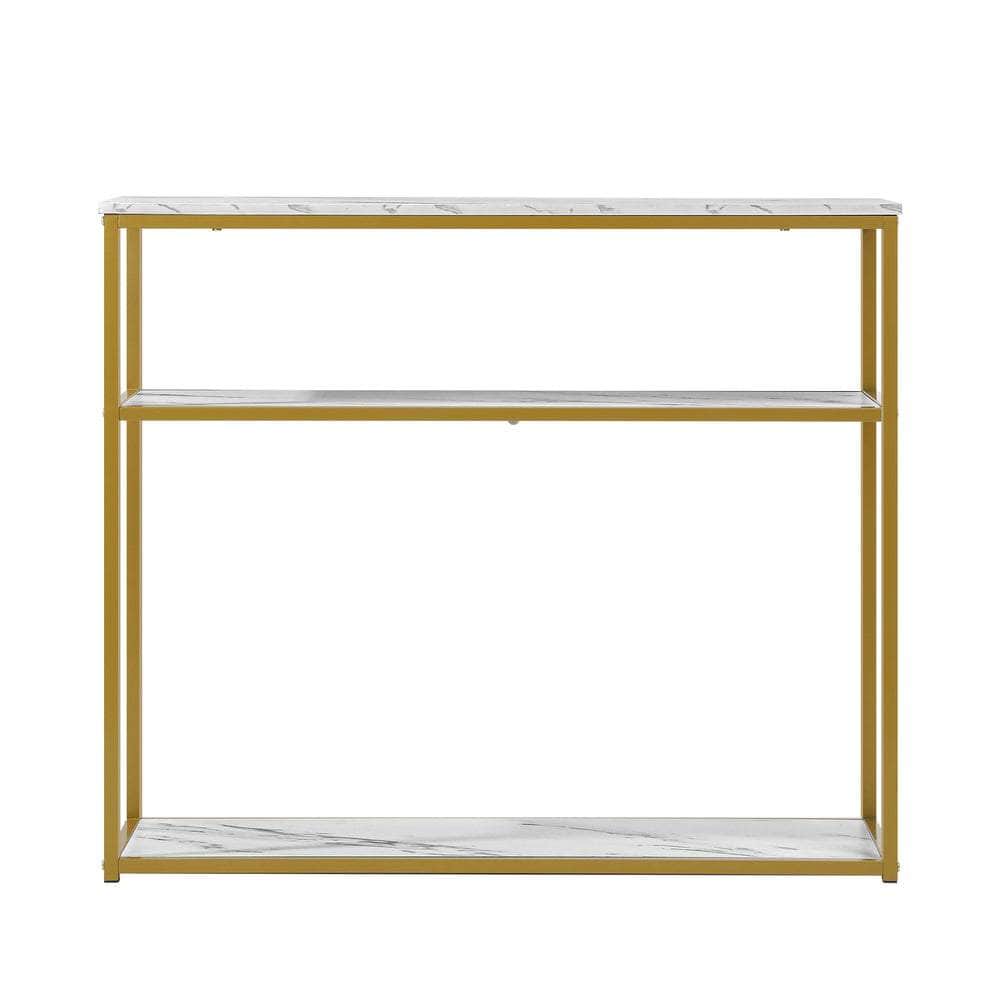 Hall Console Table Metal Hallway Desk Entry Display Wh&GD Furniture