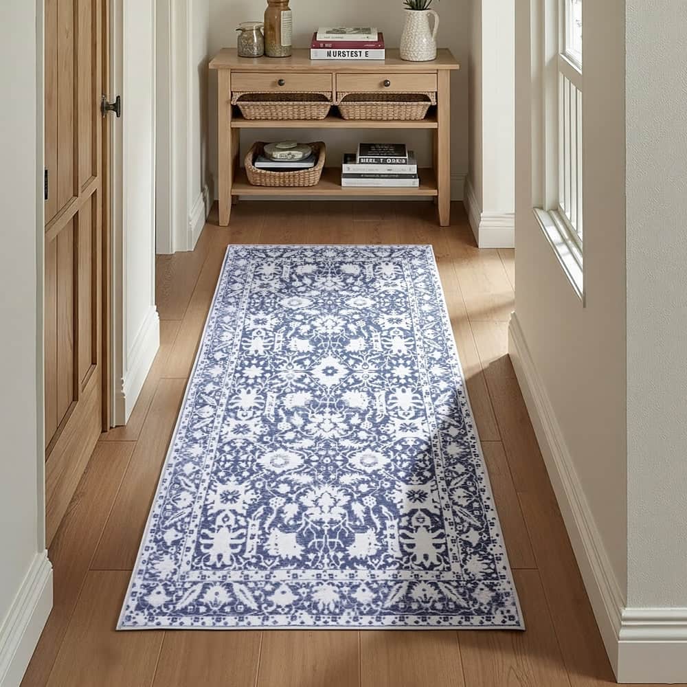Hallway Runner Rug 80X180Cm Soft Velvet Washable Modern Kitchen Mat