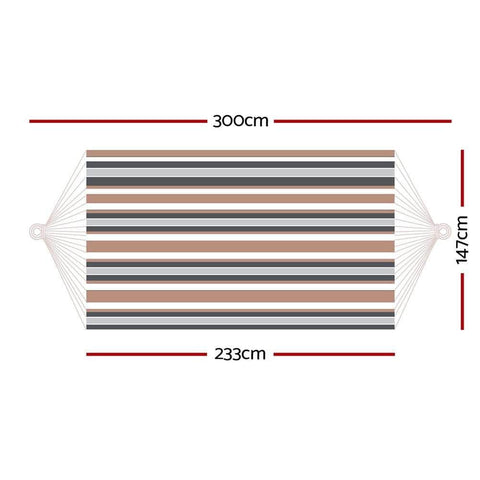 Hammock Bed Outdoor Camping Hammocks Beige Grey