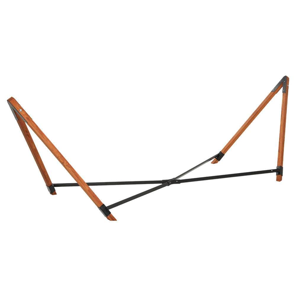 Hammock Bed Outdoor Camping Timber Hammock with Stand Grey