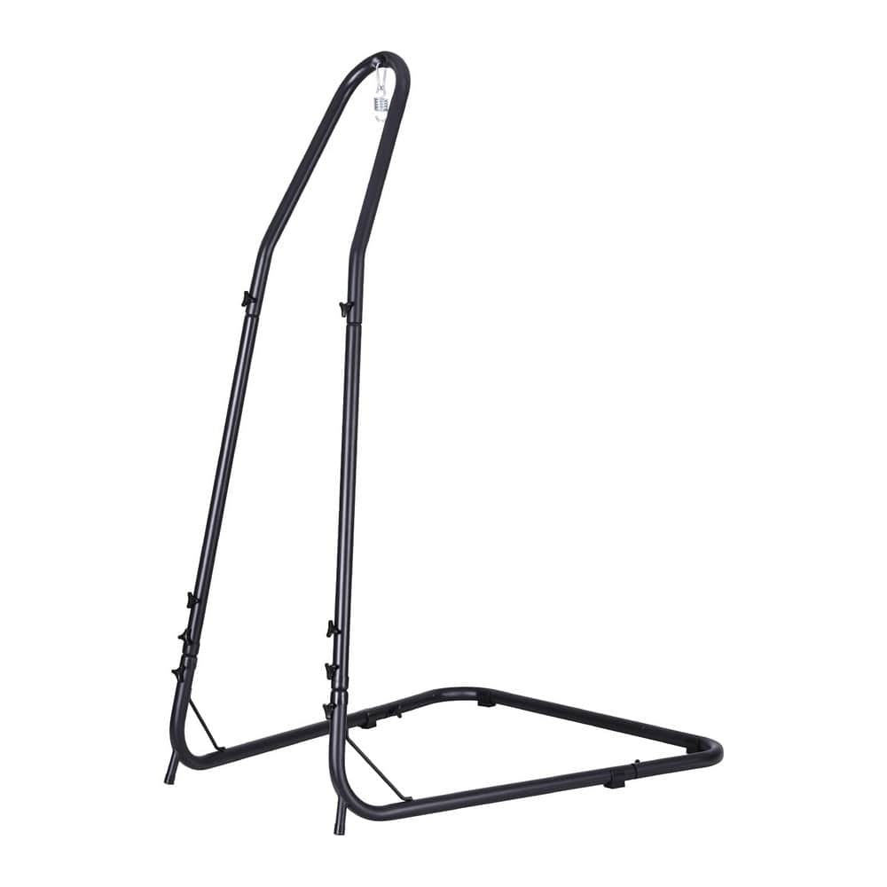 Hammock Chair Stand Heavy Duty Steel Frame Black
